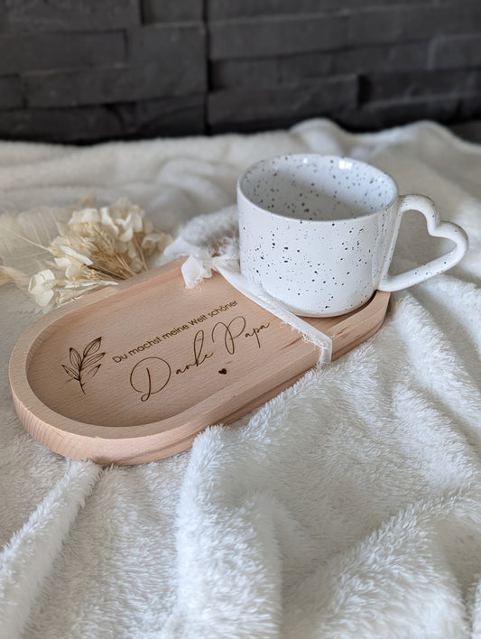 Keramiktasse mit Herzgriff