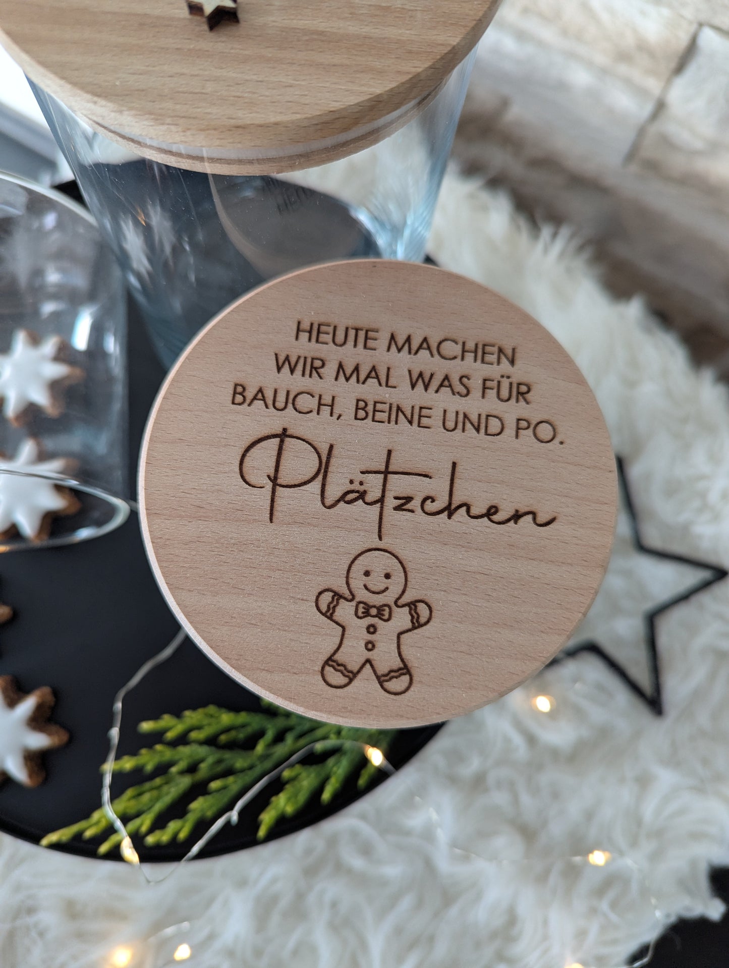 Personalisiertes Vorratsglas   Design Weihnachten