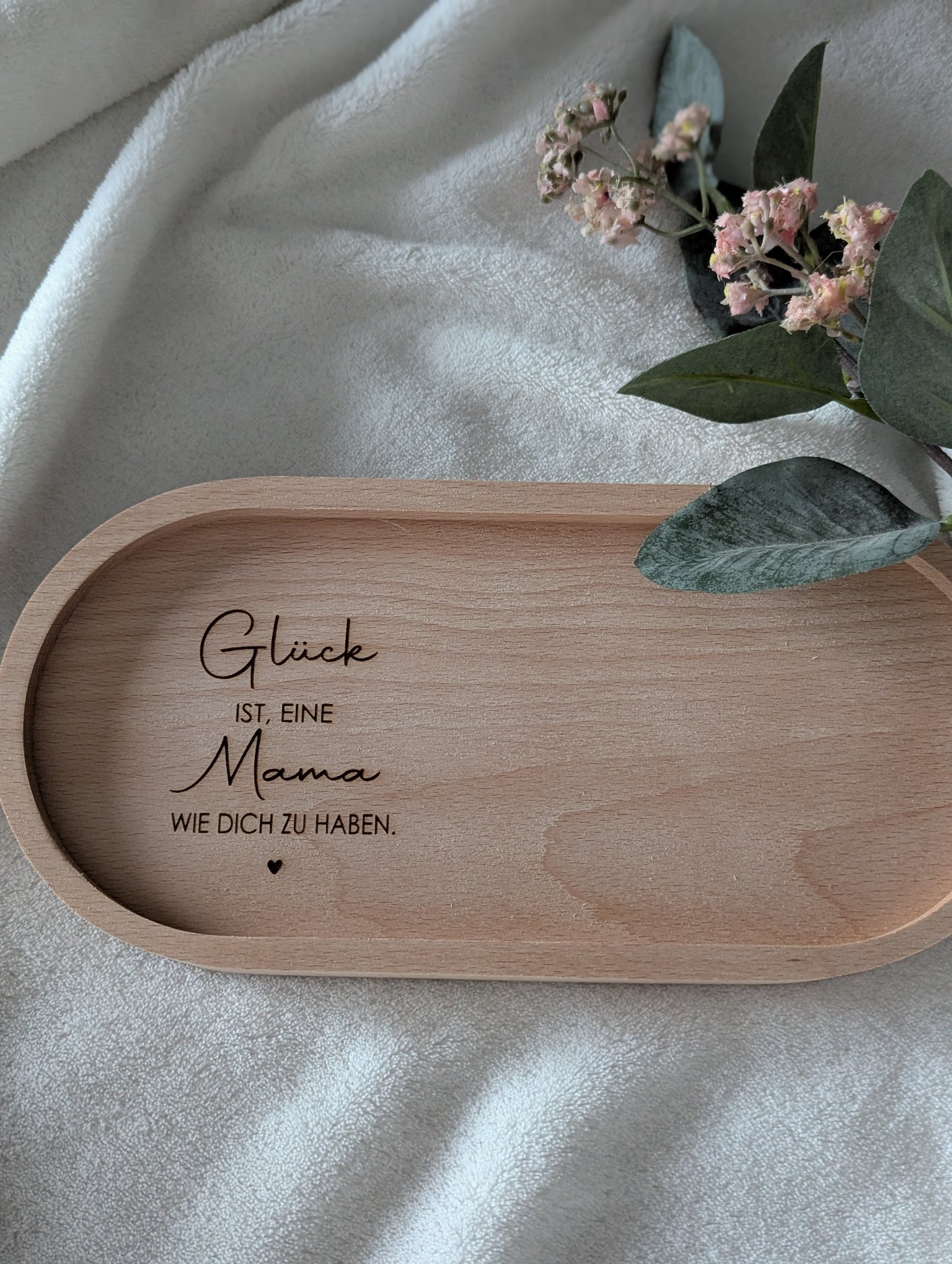 Personalisiertes Tablett                      "Glück Arbeitskollegin"