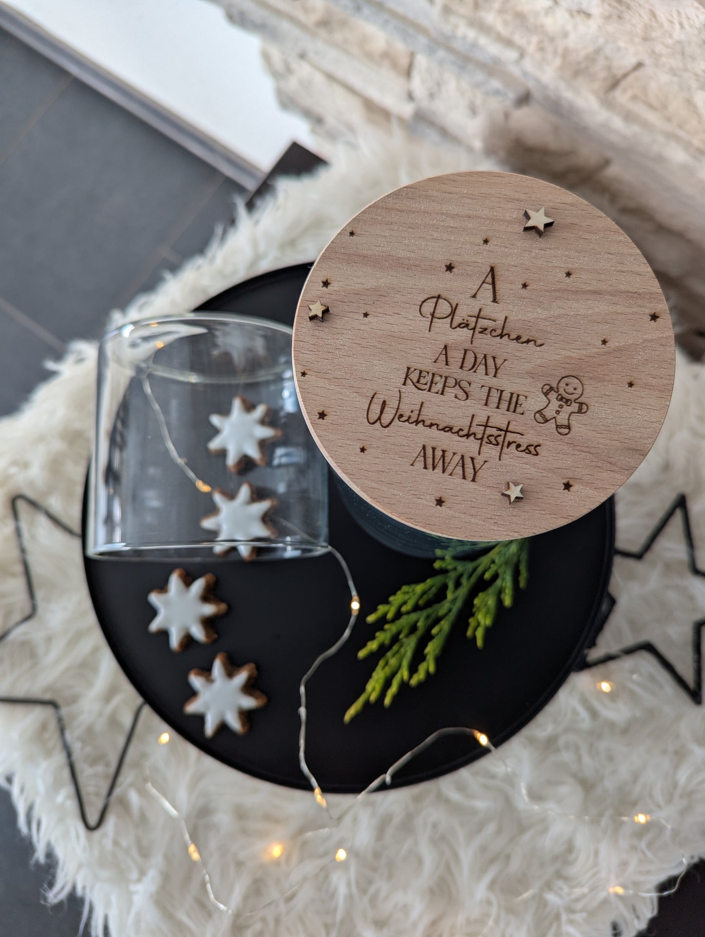 Personalisiertes Vorratsglas   Design Weihnachten