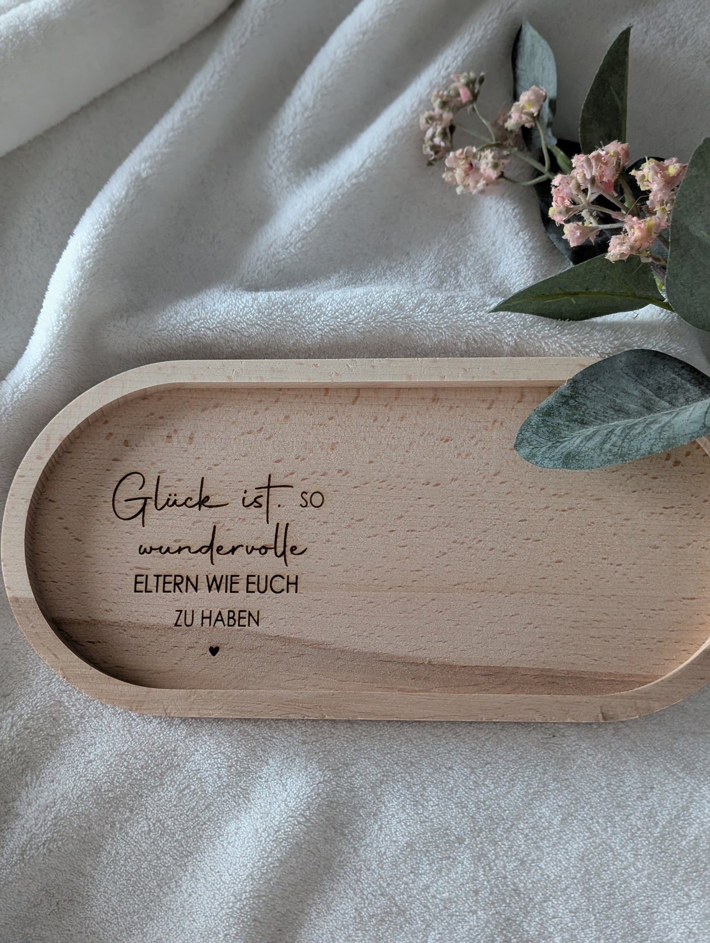 Personalisiertes Tablett                      "Glück Arbeitskollegin"