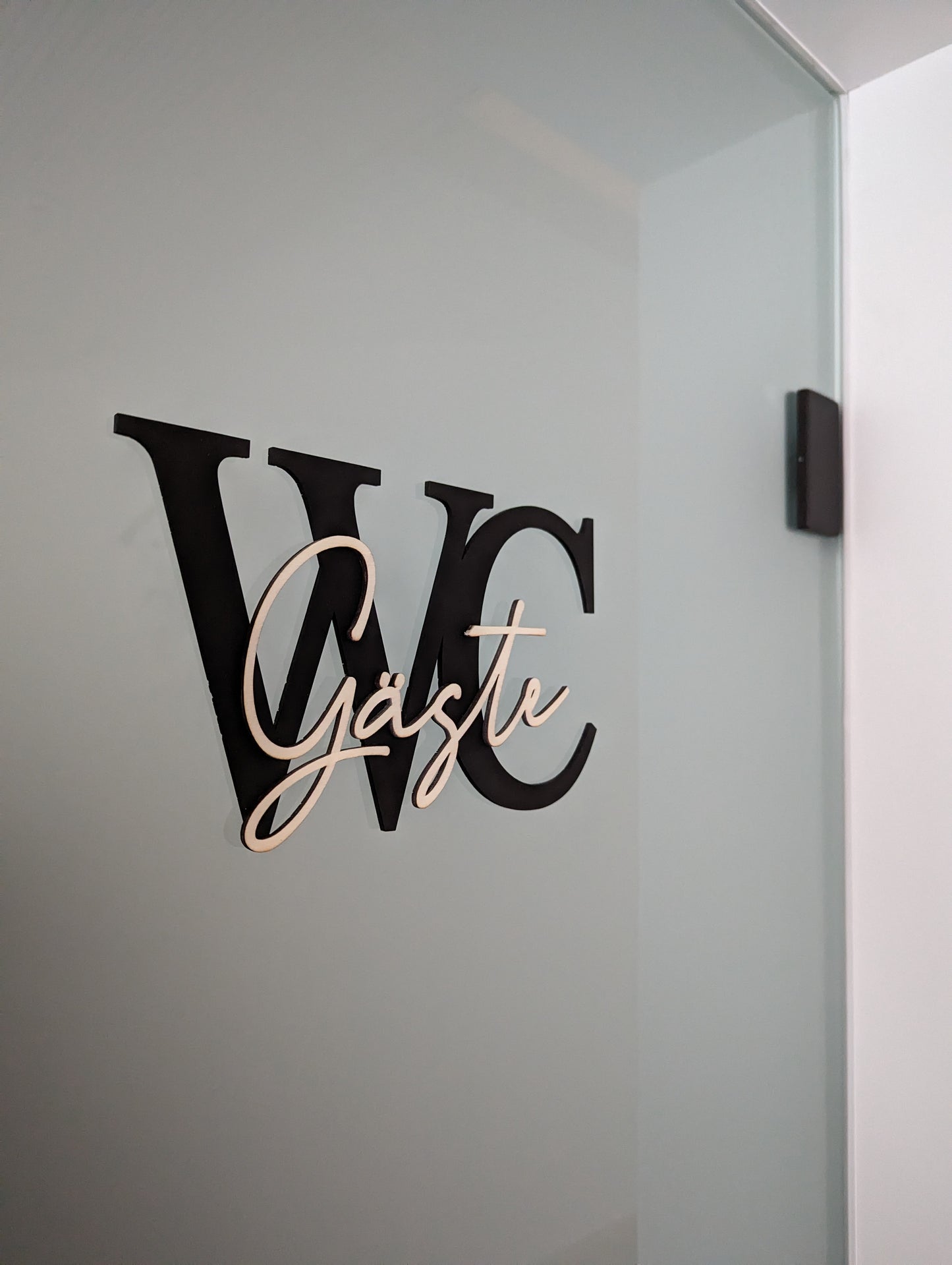 Schild "Gäste WC"
