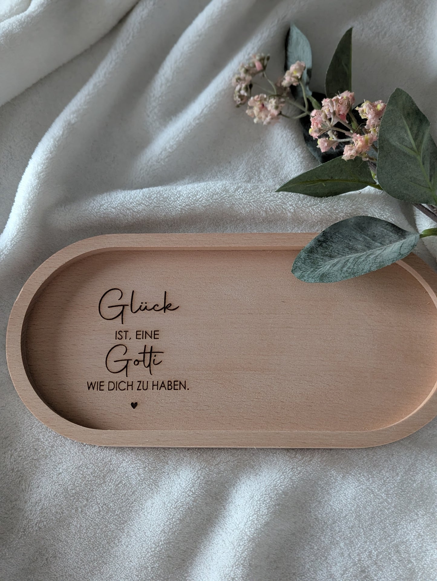 Personalisiertes Tablett                      "Glück Arbeitskollegin"