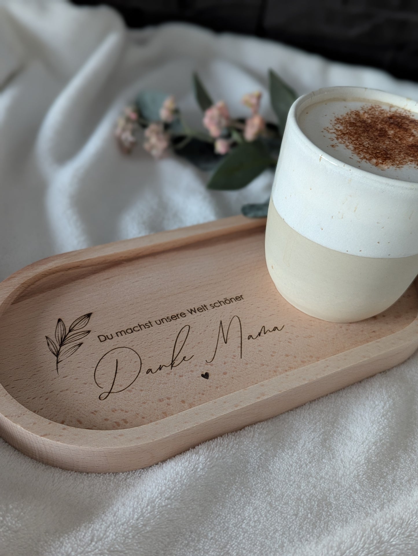 Personalisiertes Tablett                      "Danke Mama"