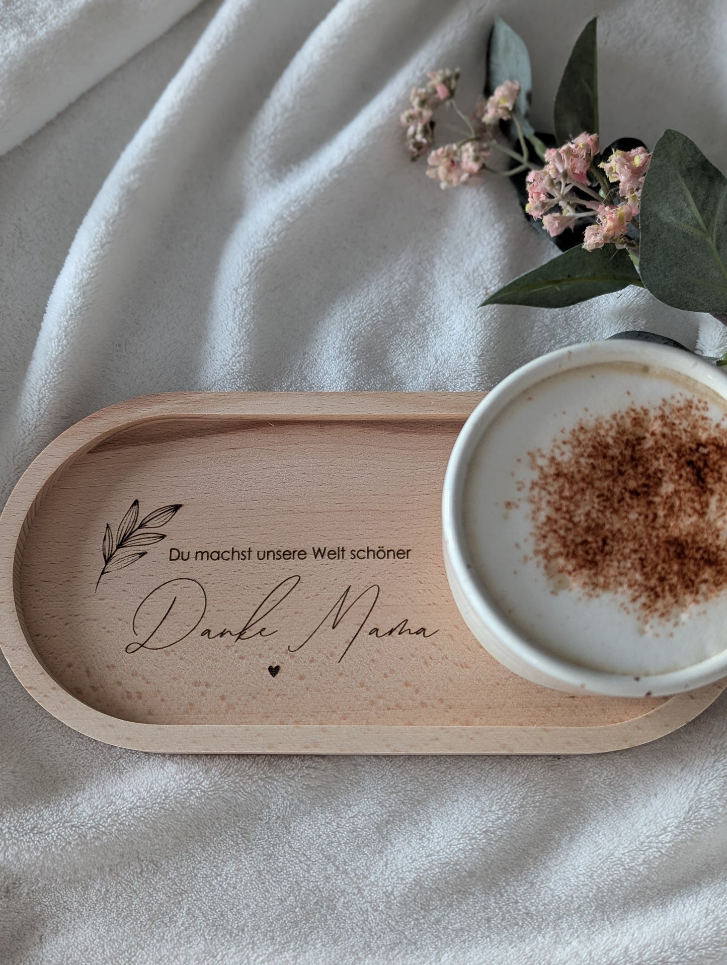 Personalisiertes Tablett                      "Danke Mama"